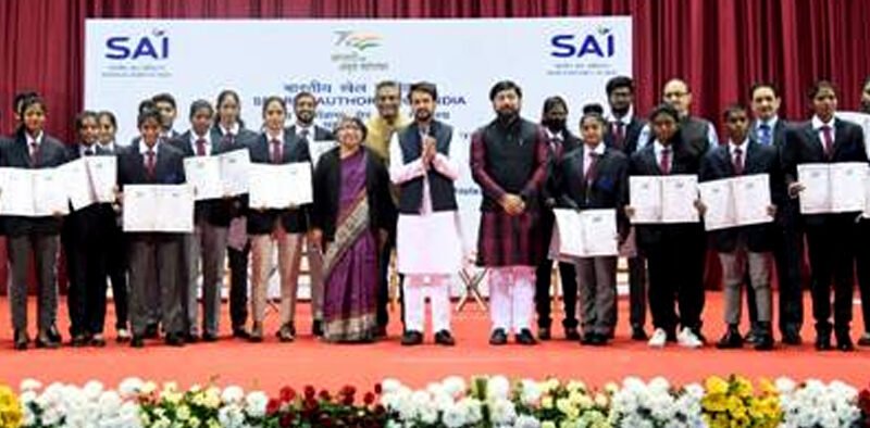 Union Minister Anurag Thakur confers the first ever SAI Institutional Awards » Kamal Sandesh