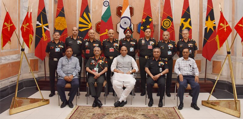 Raksha Mantri Addresses the Senior Leadership of Indian Army During Army Commanders’ Conference » Kamal Sandesh