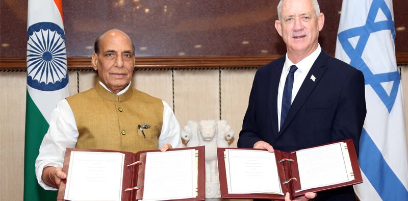 Raksha Mantri  & his Israeli counterpart Mr Benjamin Gantz hold bilateral talks » Kamal Sandesh